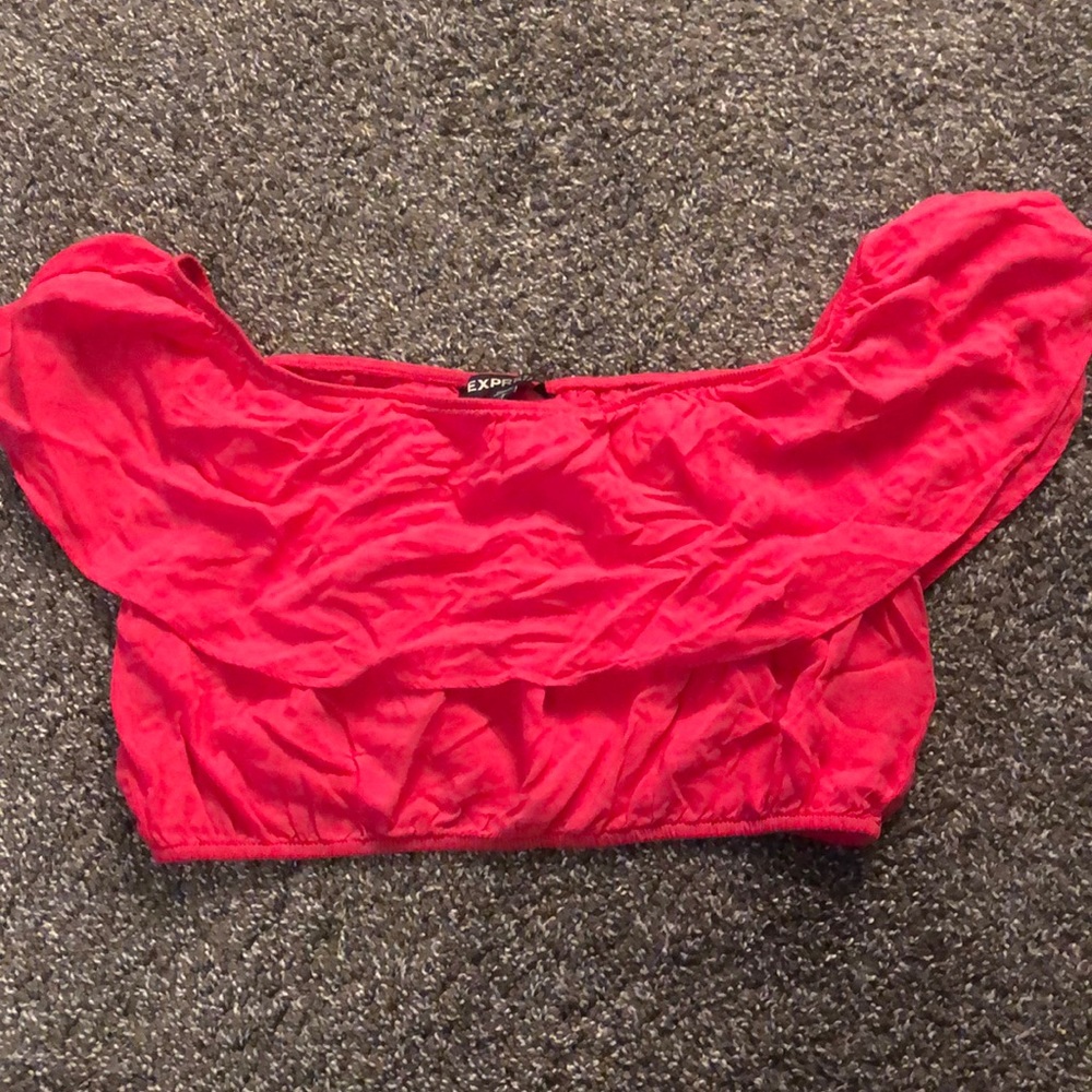 Women’s Express ruffled crop top